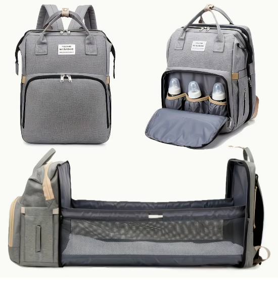 Mochila Cuna Portátil 3 en 1 para Bebés