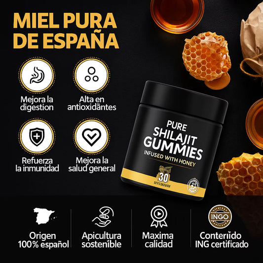Gomitas Shilajit Puro - 60 unidades